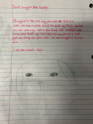 Illustration de l'article : Dans des lettres adressées à ses futurs adoptants, ce petit garçon fait l’éloge de la chienne qui était en accueil auprès de ses parents